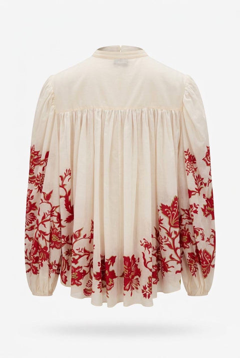 ETRO BLUSA MANICA 3/4 IN COTONE CON STAMPA FLOREALE