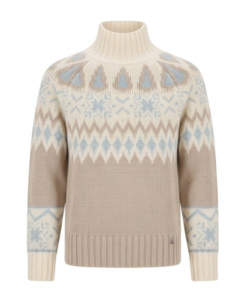 HERNO MAGLIA JACQUARD NORVEGIAN MOHAIR