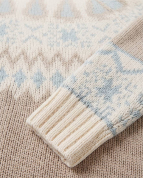 HERNO MAGLIA JACQUARD NORVEGIAN MOHAIR