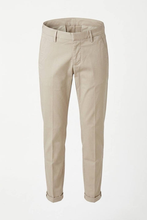 DONDUP GAUBERT PANTALONI SLIM FIT IN POPELINE COTONE E NYLON