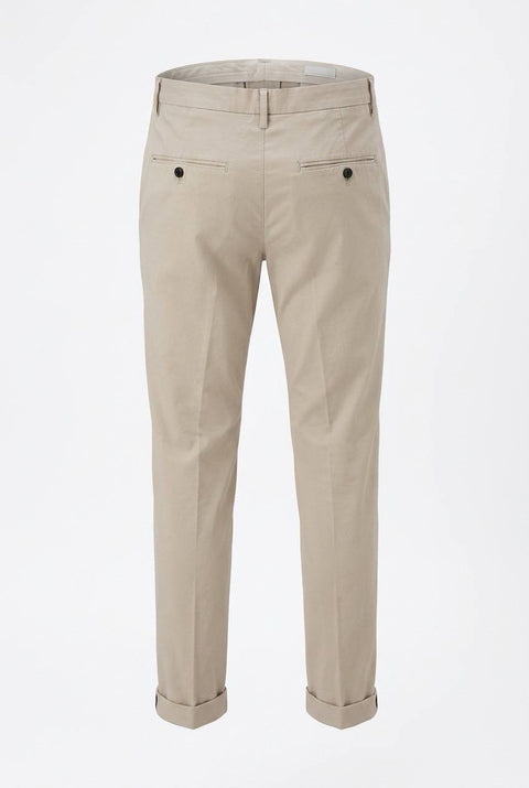 DONDUP GAUBERT PANTALONI SLIM FIT IN POPELINE COTONE E NYLON