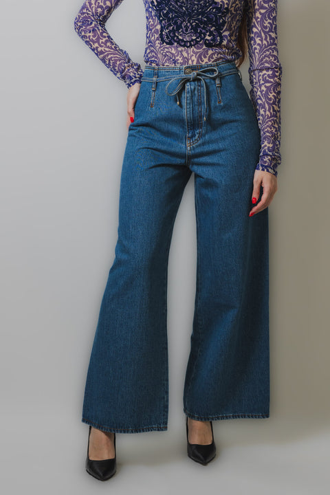 ETRO JEANS CULOTTE CON CINTURA