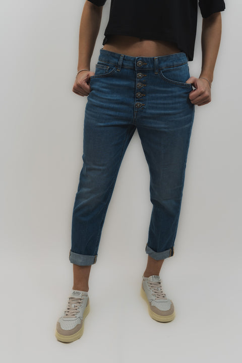 DONDUP KOONS DENIM BOTTONI GIOIELLO