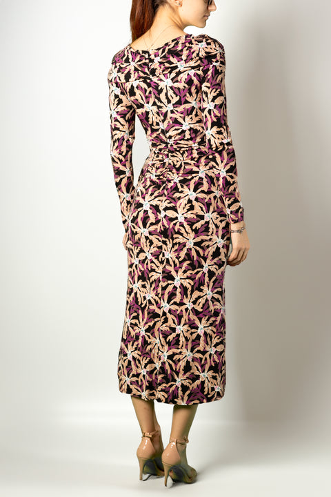 DIANE VON FURSTENBERG LONG ASYMMETRIC FANTASY DRESS