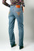 ETRO HIGH WAIST JEANS WITH POCKET EMBROIDERY