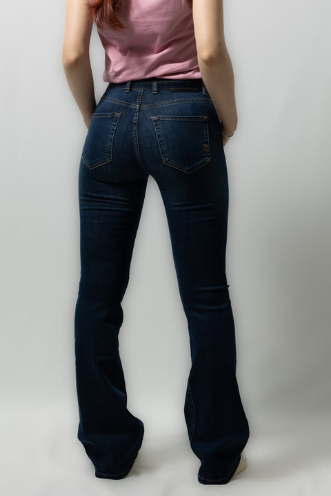 PINKO FLORA DENIM FONDO ZAMPA