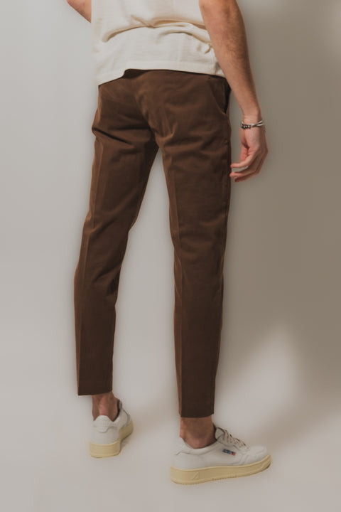 PT TORINO DIECI 1 P PANTALONE 1 PINCES SATIN STRETCH