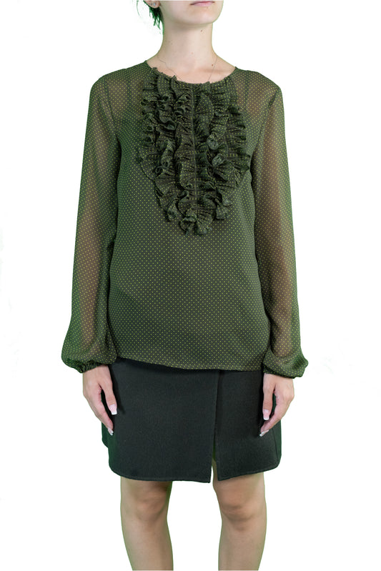 PAROSH CAMICIA TULLE DETTAGLIO ROUCHE