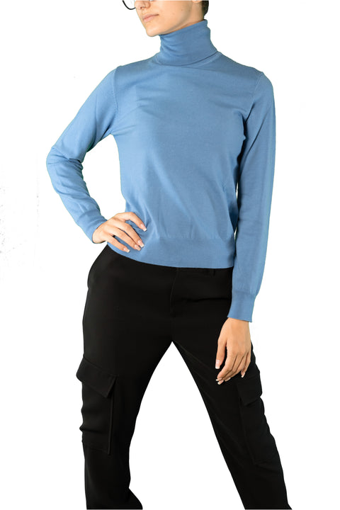 PAROSH MAGLIA COLLO ALTO MISTO CASHMERE