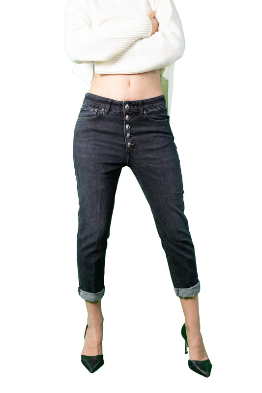 DONDUP KOONS DENIM BOTTONI METALLO