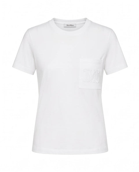 MAX MARA PAPAIA T-SHIRT CON TASCHINO JERSEY