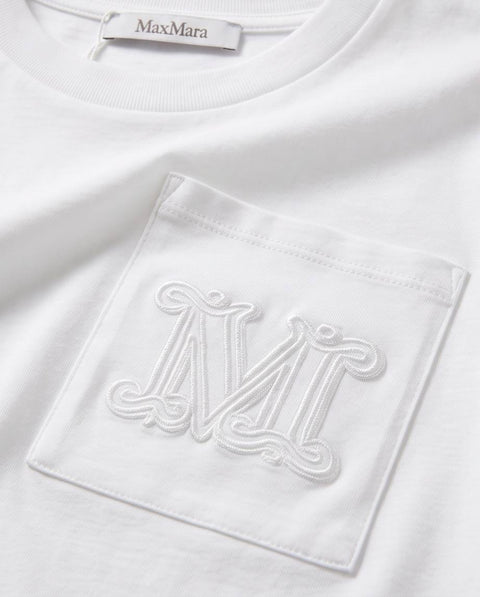 MAX MARA PAPAIA T-SHIRT CON TASCHINO JERSEY