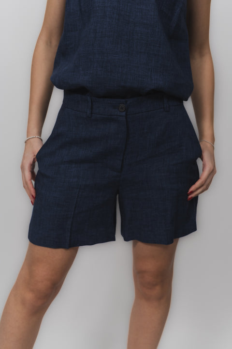 PAROSH SHORTS MISTO LINO