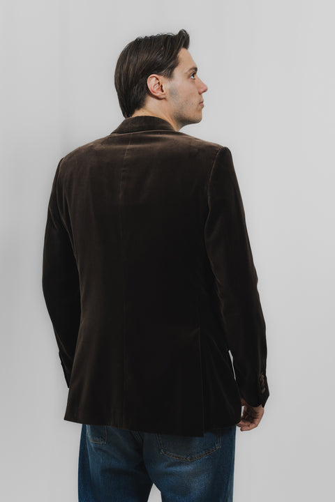 LARDINI BLAZER VELLUTO LISCIO