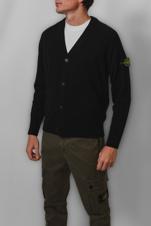 STONE ISLAND CARDIGAN BOTTONI GEELONG WOOL
