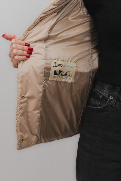 HERNO PUIMINO CORTO POLOARTECH RASO SATIN