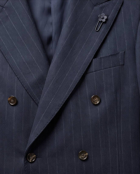 LARDINI COORDINATO DOPPIOPETTO LANA E CASHMERE