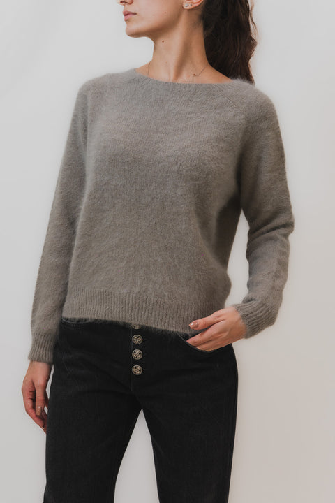 ROBERTO COLLINA MAGLIA GIROCOLLO ANGORA