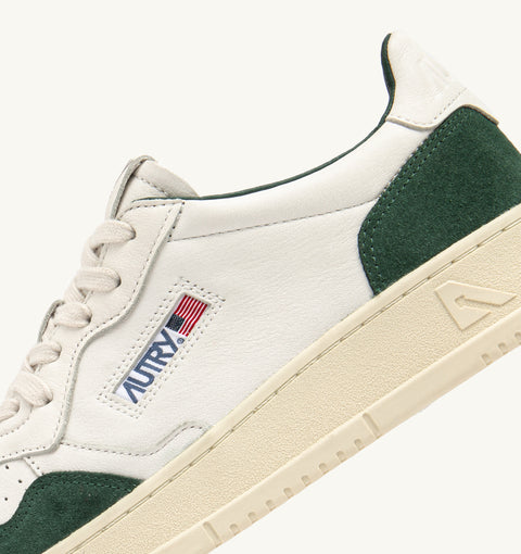 AUTRY SNEAKER PELLE CAPRA E SUEDE TAB LOGO