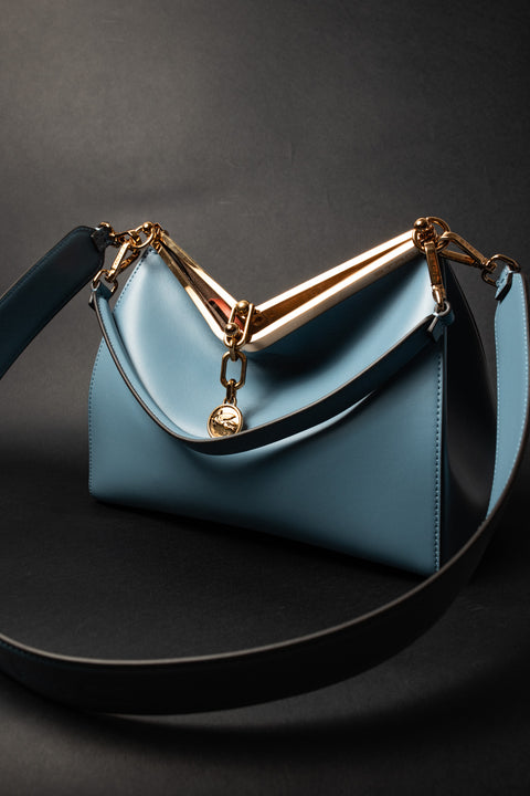 ETRO BORSA VELA MEDIUM IN PELLE CON TRACOLLA E CHIUSURA METALLO