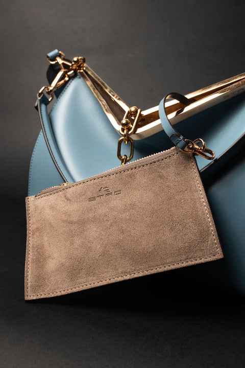 ETRO BORSA VELA MEDIUM IN PELLE CON TRACOLLA E CHIUSURA METALLO