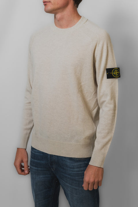 STONE ISLAND MAGLIA GIROCOLLO GEELONG LOGO SPALLA