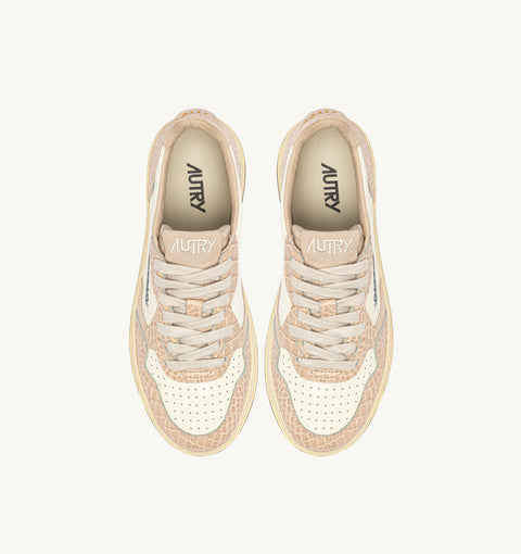 AUTRY SNEAKER PELLE E COCCO TAB LOGO