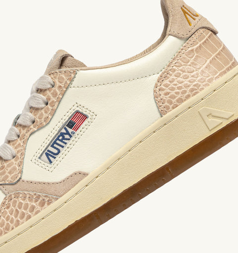 AUTRY SNEAKER PELLE E COCCO TAB LOGO