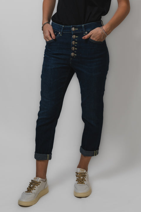 DONDUP KOONS DENIM BOTTONI METALLO