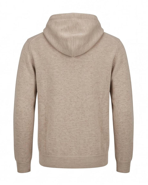 FILIPPO DE LAURENTIIS BOMBER ZIP CAPPUCCIO MISTO CASHMERE