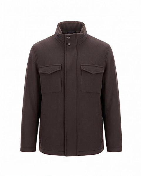 HERNO OVERSHIRT MISTO CASHMERE