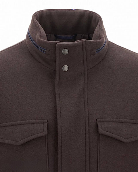 HERNO OVERSHIRT MISTO CASHMERE