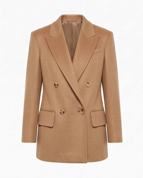 MAX MARA OLIMPIA GIACCA DOPPIOPETTO OVER CAMMELLO