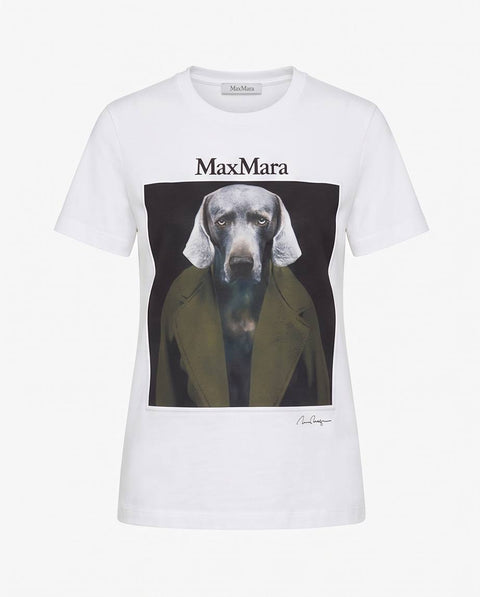 MAX MARA CALCA T-SHIRT JERSEY STAMPA LOGO