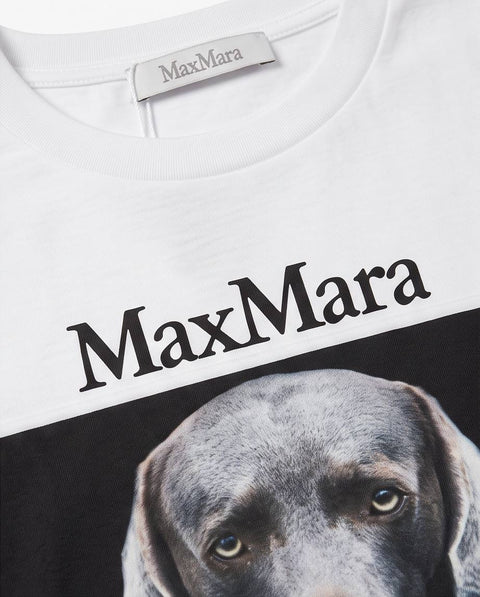 MAX MARA CALCA T-SHIRT JERSEY STAMPA LOGO