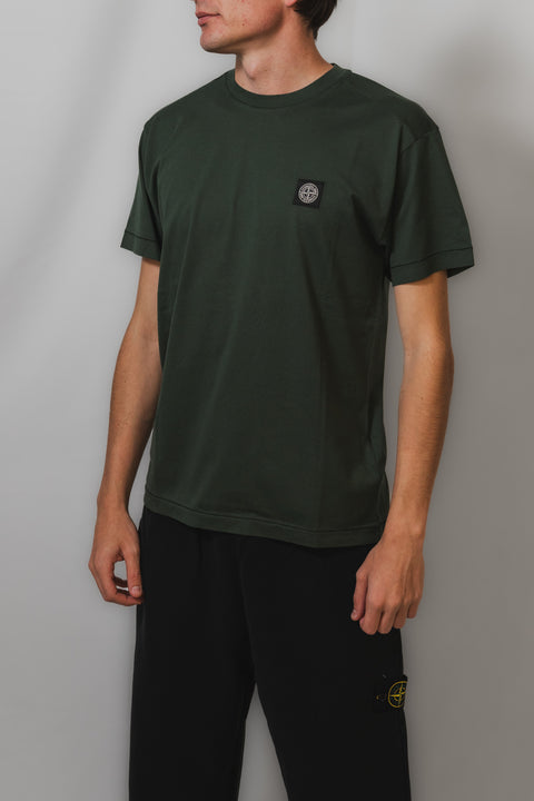 STONE ISLAND T-SHIRT JERSEY LOGO PETTO