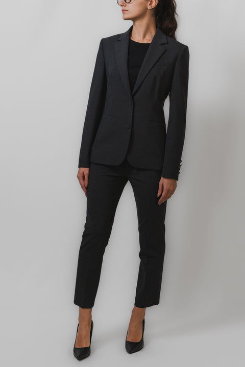 DONDUP NIMA ZIP PANTALONE GAMBA DRITTA LANA