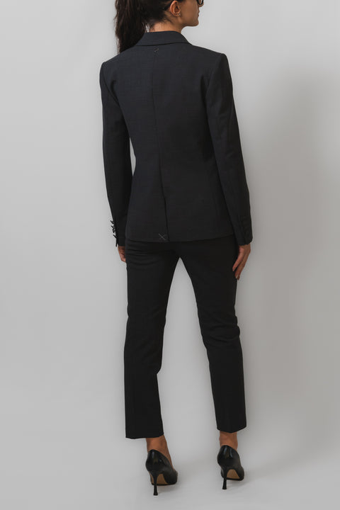 DONDUP NIMA ZIP PANTALONE GAMBA DRITTA LANA