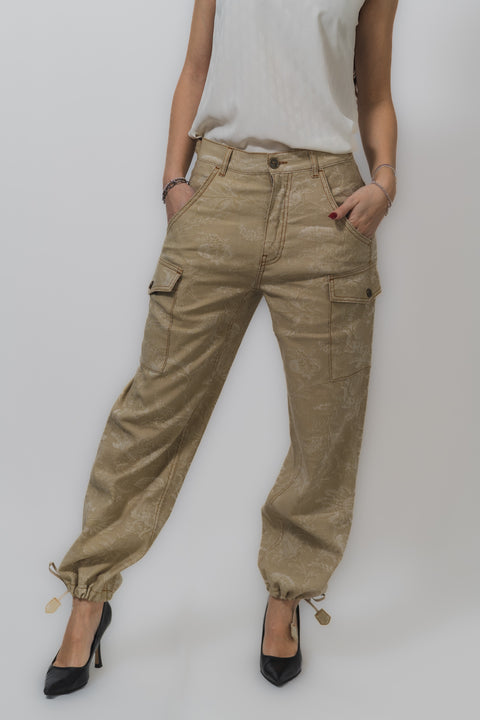 ETRO PANTALONE CARGO COTONE JACQUARD