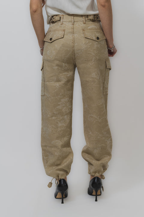 ETRO PANTALONE CARGO COTONE JACQUARD