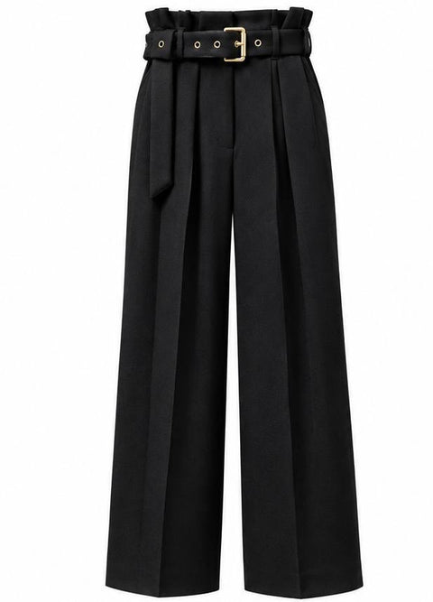 ETRO PANTALONE VITA ALTA OVER CON CINTURA