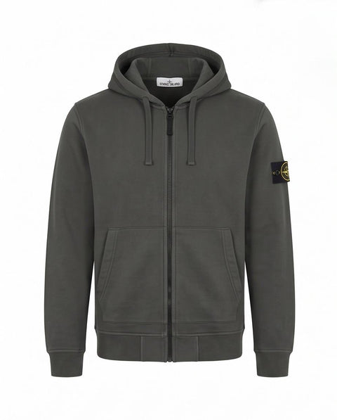 STONE ISLAND FELPA CAPPUCCIO FULL ZIP