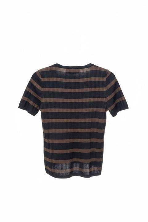ROBERTO COLLINA MAGLIA VISCOSA RIGHE