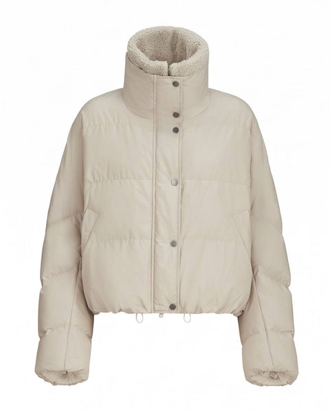 BRUNELLO CUCINELLI BOMBER TAFFETAS OVER IMBOTTITO PIUMA D OCA