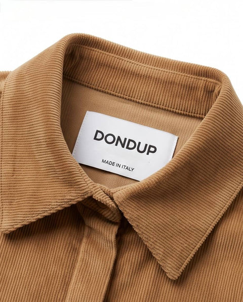 DONDUP CAMICIA VELLUTO STRETCH