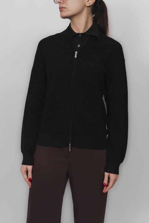 PAROSH BOMBER ZIP VISCOSA TRICOT