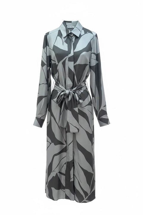 MAX MARA ROBINIA ABITO DRAPPEGGIO FANTASIA SETA