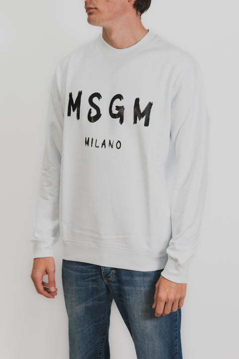 MSGM FELPA GIROCOLLO MACRO LOGO