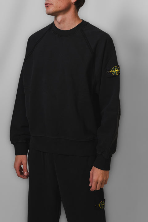 STONE ISLAND FELPA OVER GIROCOLLO LOGO SPALLA
