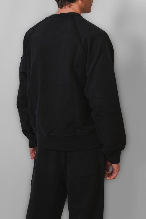STONE ISLAND FELPA OVER GIROCOLLO LOGO SPALLA